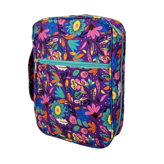 Bible Cover - Purple Floral